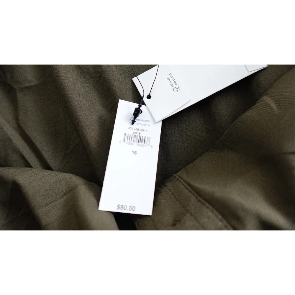 Banana Rep Green Vegan Suede Mini Skirt Size 16